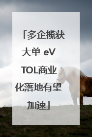 多企揽获大单 eVTOL商业化落地有望加速
