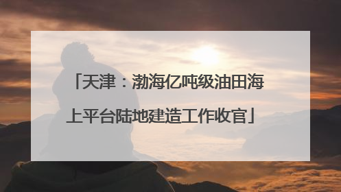 天津：渤海亿吨级油田海上平台陆地建造工作收官