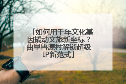 如何用千年文化基因撬动文旅新坐标？曲阜鲁源村解锁超级IP新范式