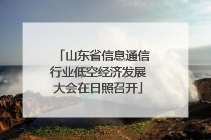 山东省信息通信行业低空经济发展大会在日照召开