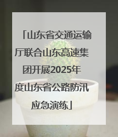 山东省交通运输厅联合山东高速集团开展2025年度山东省公路防汛应急演练