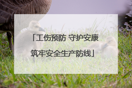工伤预防 守护安康 筑牢安全生产防线
