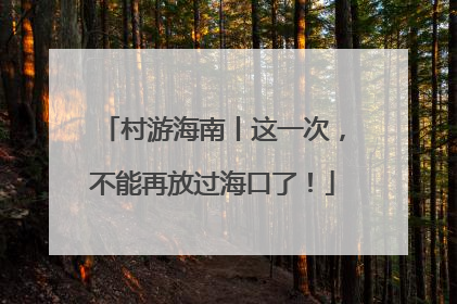 村游海南丨这一次，不能再放过海口了！