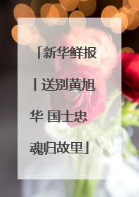 新华鲜报丨送别黄旭华 国士忠魂归故里