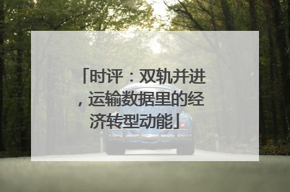 时评：双轨并进，运输数据里的经济转型动能