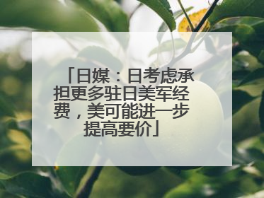 日媒：日考虑承担更多驻日美军经费，美可能进一步提高要价