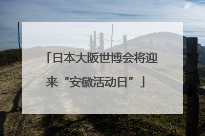 日本大阪世博会将迎来“安徽活动日”