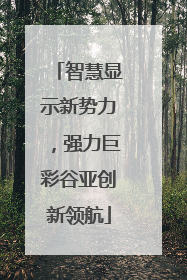 智慧显示新势力，强力巨彩谷亚创新领航