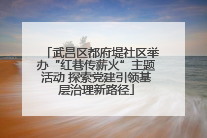 武昌区都府堤社区举办“红巷传薪火”主题活动 探索党建引领基层治理新路径