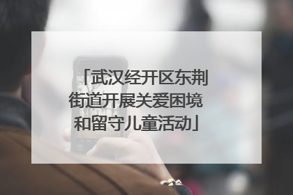 武汉经开区东荆街道开展关爱困境和留守儿童活动