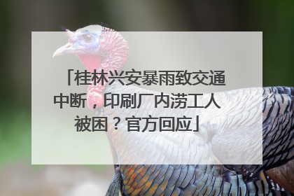 桂林兴安暴雨致交通中断，印刷厂内涝工人被困？官方回应