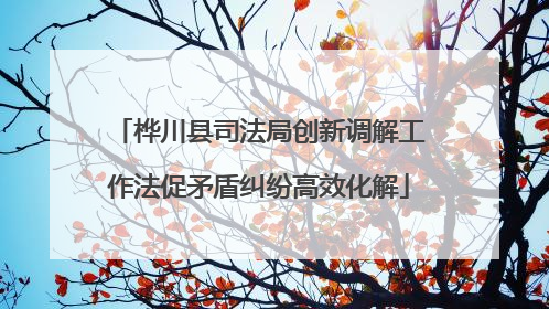 桦川县司法局创新调解工作法促矛盾纠纷高效化解