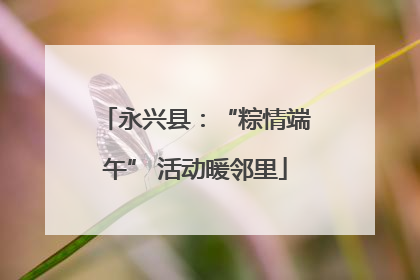 永兴县：“粽情端午” 活动暖邻里