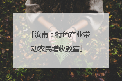 汝南：特色产业带动农民增收致富