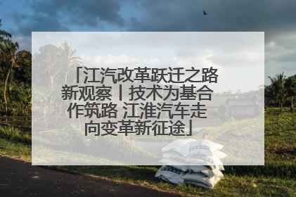 江汽改革跃迁之路新观察丨技术为基合作筑路 江淮汽车走向变革新征途