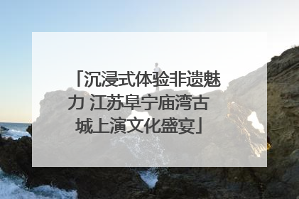 沉浸式体验非遗魅力 江苏阜宁庙湾古城上演文化盛宴