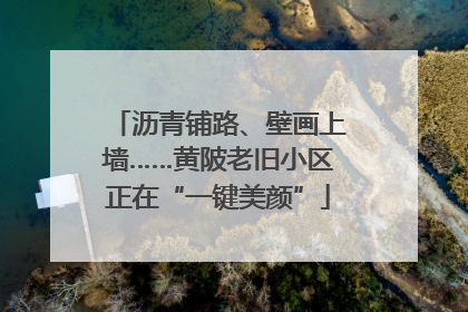 沥青铺路、壁画上墙……黄陂老旧小区正在“一键美颜”