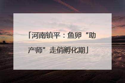 河南镇平：鱼卵“助产师”走俏孵化期