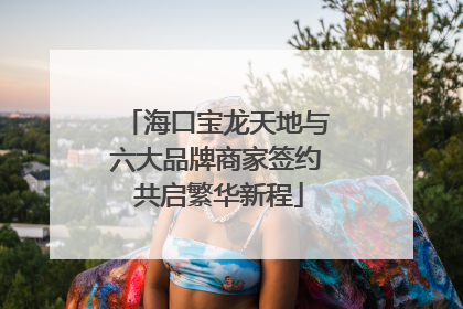 海口宝龙天地与六大品牌商家签约 共启繁华新程