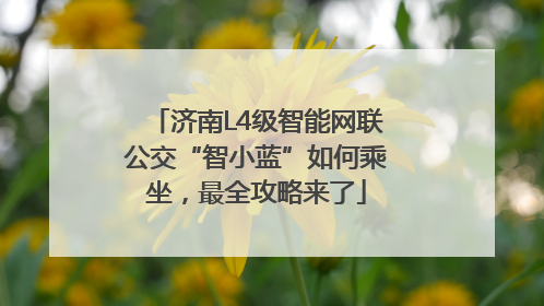济南L4级智能网联公交“智小蓝”如何乘坐，最全攻略来了