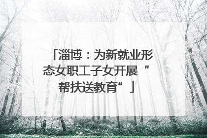 淄博：为新就业形态女职工子女开展“帮扶送教育”