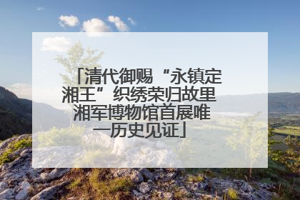 清代御赐“永镇定湘王”织绣荣归故里 湘军博物馆首展唯一历史见证