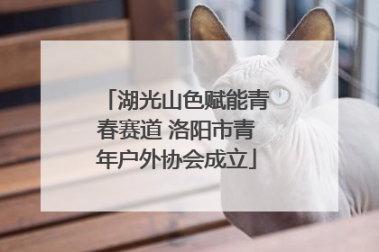 湖光山色赋能青春赛道 洛阳市青年户外协会成立