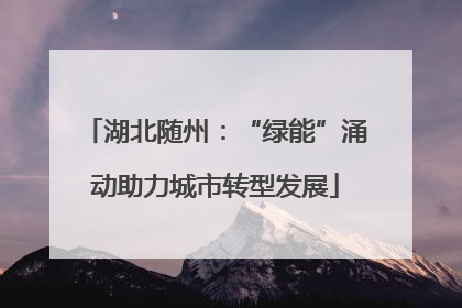 湖北随州：“绿能”涌动助力城市转型发展