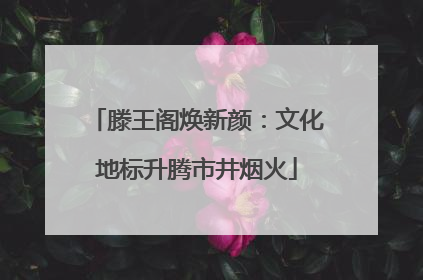 滕王阁焕新颜：文化地标升腾市井烟火