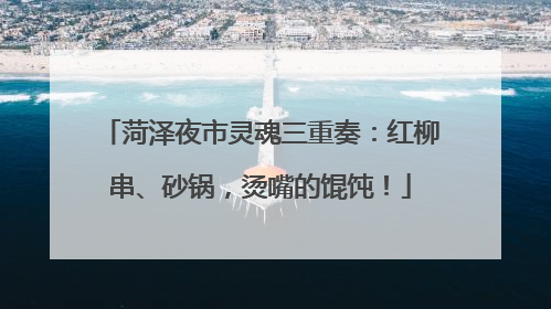菏泽夜市灵魂三重奏：红柳串、砂锅，烫嘴的馄饨！