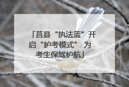 莒县“执法蓝”开启“护考模式” 为考生保驾护航