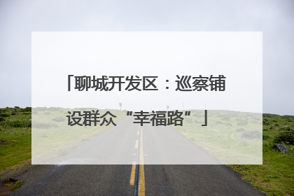 聊城开发区：巡察铺设群众“幸福路”