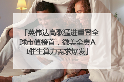 英伟达高歌猛进重登全球市值榜首，微美全息AI催生算力需求爆发