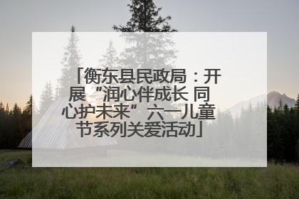 衡东县民政局：开展“润心伴成长 同心护未来”六一儿童节系列关爱活动
