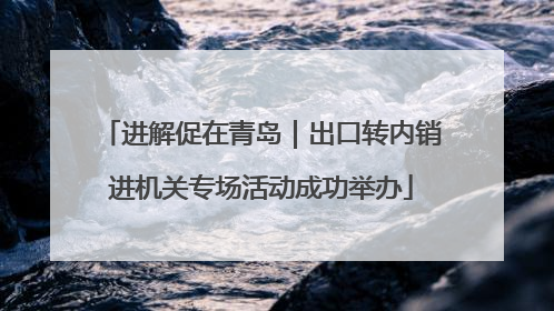 进解促在青岛｜出口转内销进机关专场活动成功举办