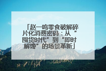 赵一鸣零食破解碎片化消费密码：从“囤货时代”到“即时解馋”的场景革新