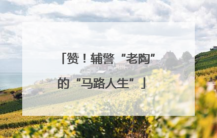 赞！辅警“老陶”的“马路人生”