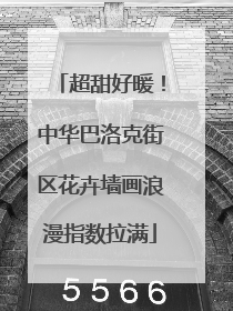 超甜好暖！中华巴洛克街区花卉墙画浪漫指数拉满