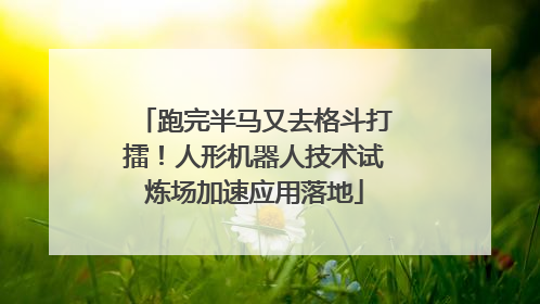 跑完半马又去格斗打擂！人形机器人技术试炼场加速应用落地