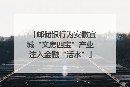邮储银行为安徽宣城“文房四宝”产业注入金融“活水”