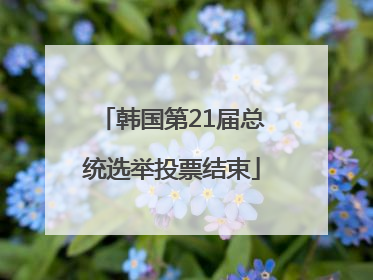 韩国第21届总统选举投票结束