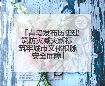 青岛发布历史建筑防灾减灾新标 筑牢城市文化根脉安全屏障