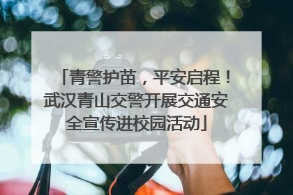 青警护苗，平安启程！武汉青山交警开展交通安全宣传进校园活动
