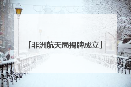 非洲航天局揭牌成立