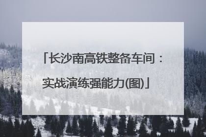 长沙南高铁整备车间：实战演练强能力(图)