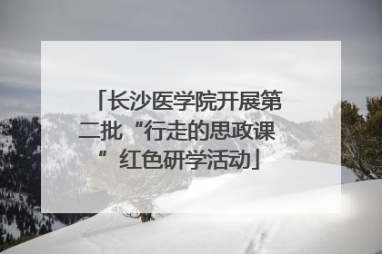 长沙医学院开展第二批“行走的思政课”红色研学活动