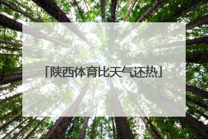 陕西体育比天气还热