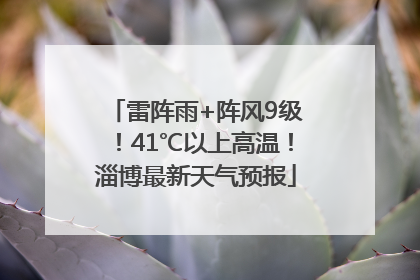 雷阵雨+阵风9级！41℃以上高温！淄博最新天气预报
