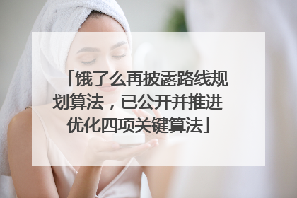 饿了么再披露路线规划算法，已公开并推进优化四项关键算法