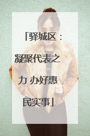 驿城区：凝聚代表之力 办好惠民实事